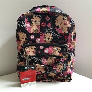 Betty Boop Pink and Black Backpack
